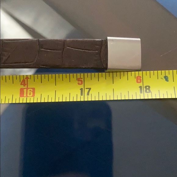 Joseph Abboud Brown Leather Wrapped Bracelet - Picture 7 of 8